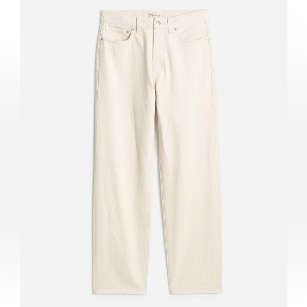 Madewell 1991 Loose Straight-Leg Jeans in Ecru White Wash